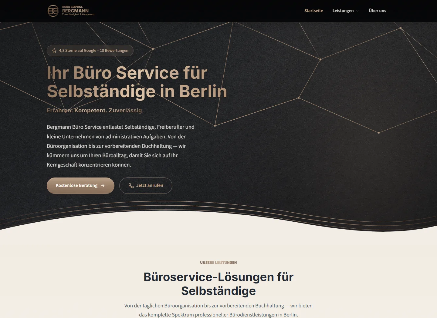Preview der Website Büroservice Bergmann